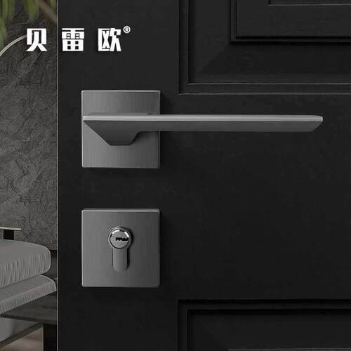 门锁磁门型家6JT69H99用木门把锁室内卧手室灰色分吸体锁房锁暗门