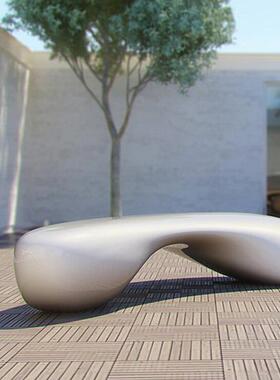 qgf22101户外创璃意艺术座椅购物中心图书公坐馆共休息椅子异形景