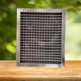 不锈钢百铝栅叶窗风通散热合金排风口格外墙防雨风罩出风口冲797