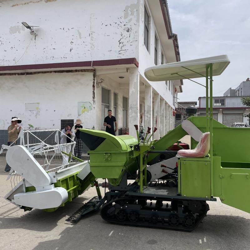 大豆水稻两用联合收割机全自动脱粒装袋自动卸粮稻谷联合收割机