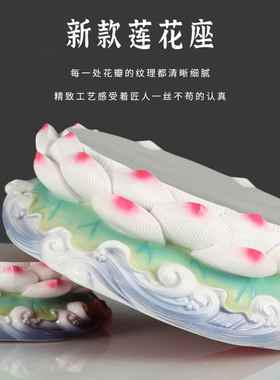 全新手绘莲花底座佛像加高垫观音菩萨佛像加高垫财神佛像底座
