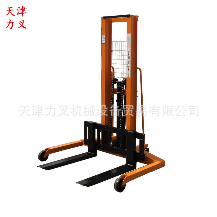供应叉脚1.25米宽油压手动装卸车2吨手堆托盘叉车液压升高铲车
