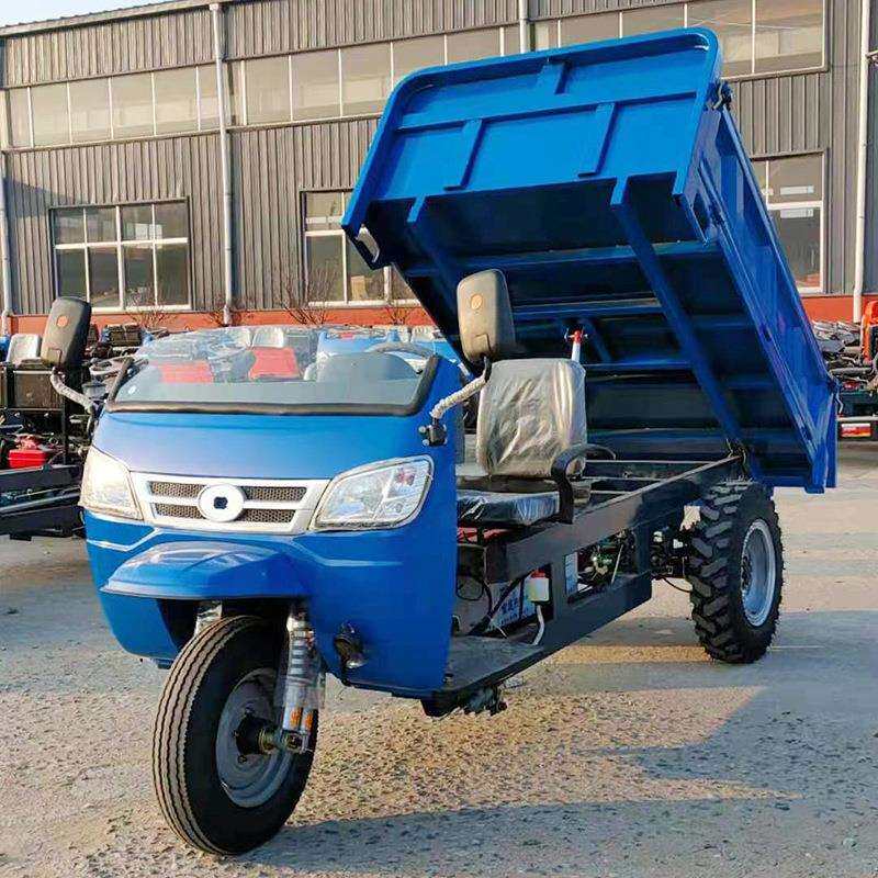 农用柴油自卸三轮车 22马力工程工地自卸翻斗车 柴油三轮运输车