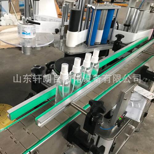 消毒液圆贴标机 洗手液洗衣液不干胶贴标机 立式消毒液贴标机