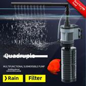 佳璐内置鱼缸三合一过滤器小型水族箱增氧泵潜水泵静音循环抽水泵