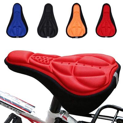 Bicycle Saddle 3D Soft Cycling Seat Cover MTB Mountain Bike