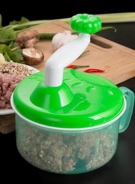 饺家用机器手动机粉碎器容量手摇水饺馅商用搅陷大较绞菜碎肉