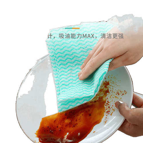 洗碗无纺布一次性两用不油沾厨房家用懒人厂家直销巾抹布干湿免洗