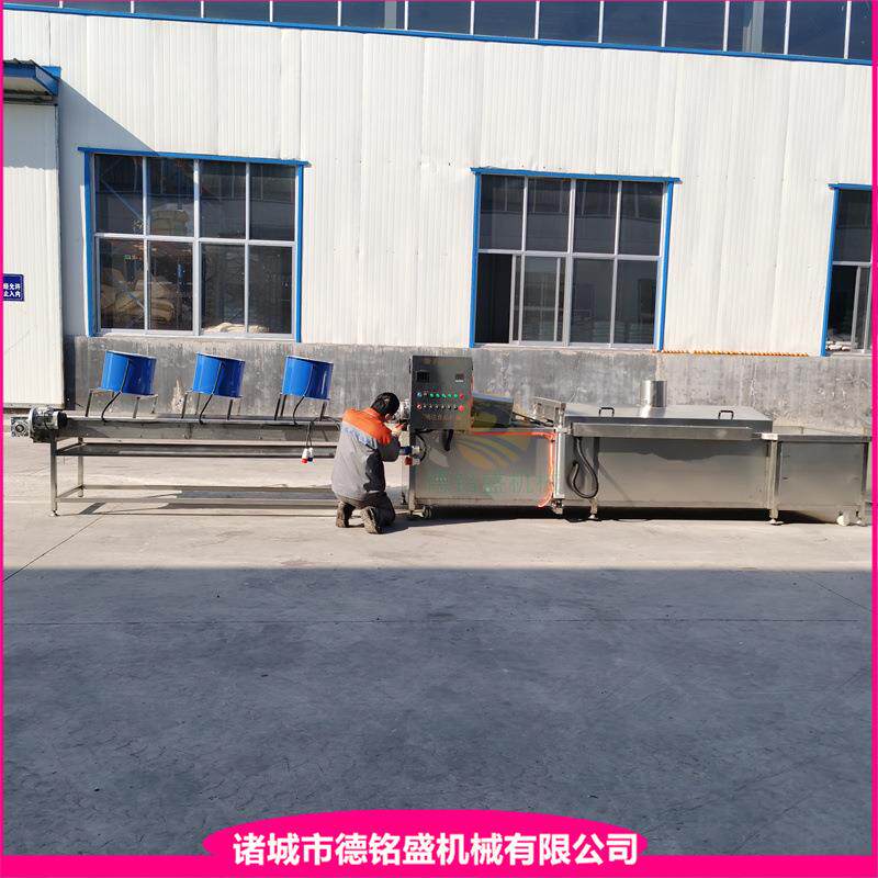 小型电加热炸腐竹片机器 隧道式薄脆饼油炸机 多排桑叶油炸机