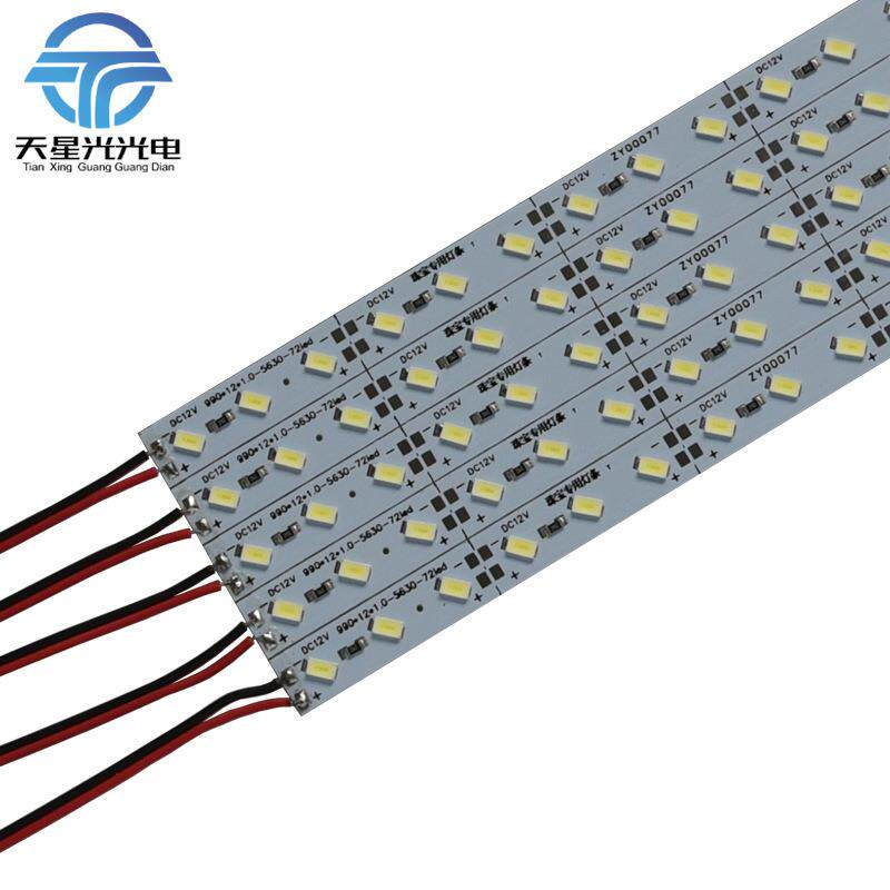 斜贴5630硬灯条 LED斜排72灯贴片硬灯条 货架展柜珠柜台照明灯