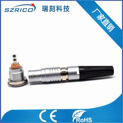 金属混装母针3B8ASF+1气连接器公推拉自锁护套型电器检验精准传仪