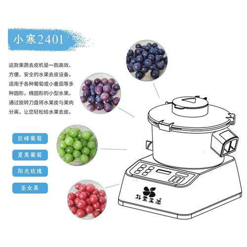 果蔬汁去皮机OOC茶饮果连锁店专用葡圣去女果商萄用电动智能皮机
