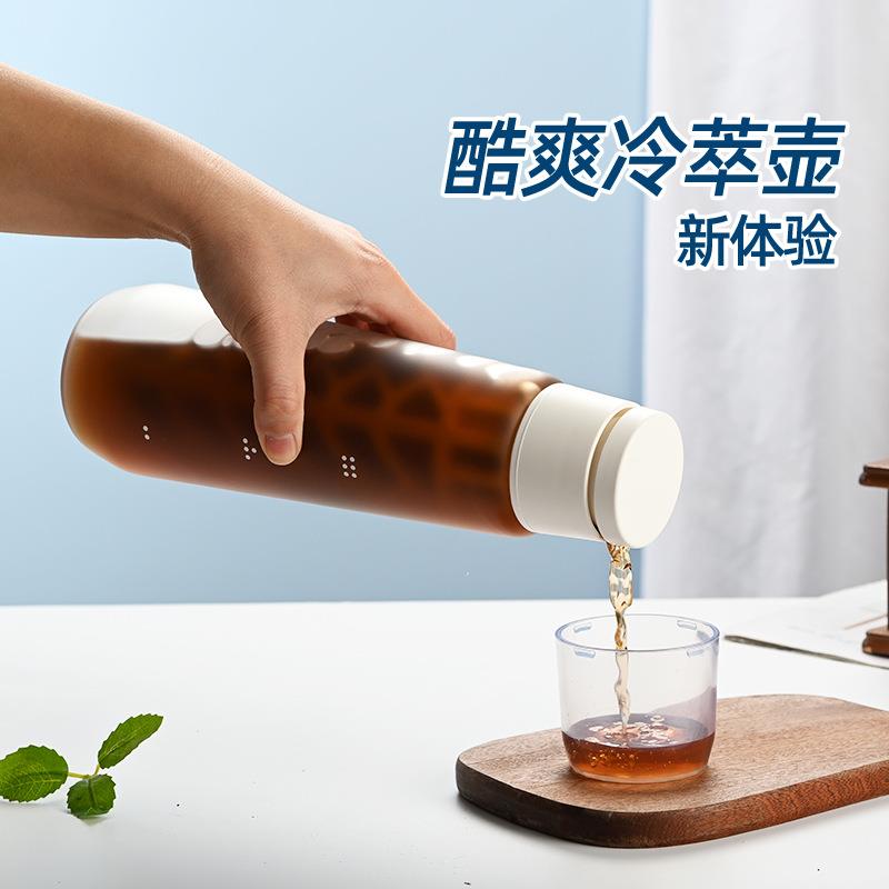 冷萃壶玻璃家用过滤网耐高温凉白开水瓶密封冷萃咖啡冷泡壶凉水壶