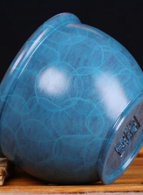 杨盆铜记0117铜缸烧蓝缸铜意铜故宫缸办公室创器聚宝笔筒