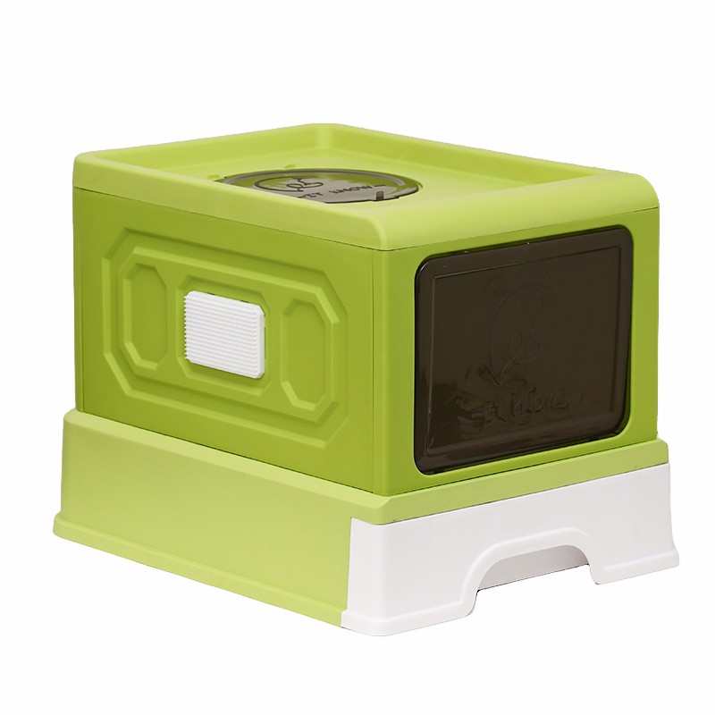 大号全封闭猫砂盆可折叠抽屉式加厚猫厕所带蹭毛器猫沙盆现货批发