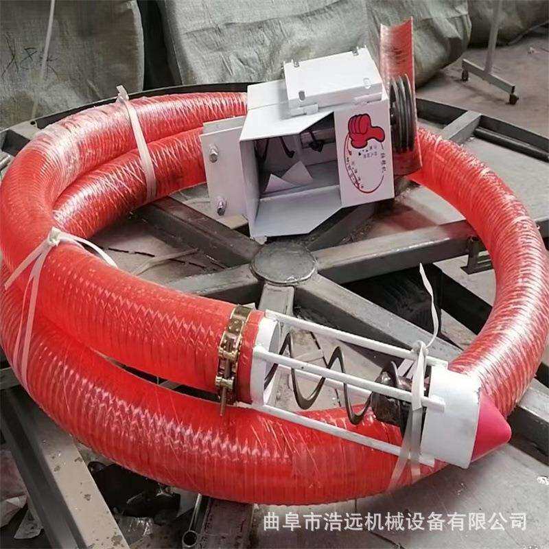 自吸式4寸牛筋软管抽粮机三轮车车载式玉米稻谷吸粮机钢砂抽沙机