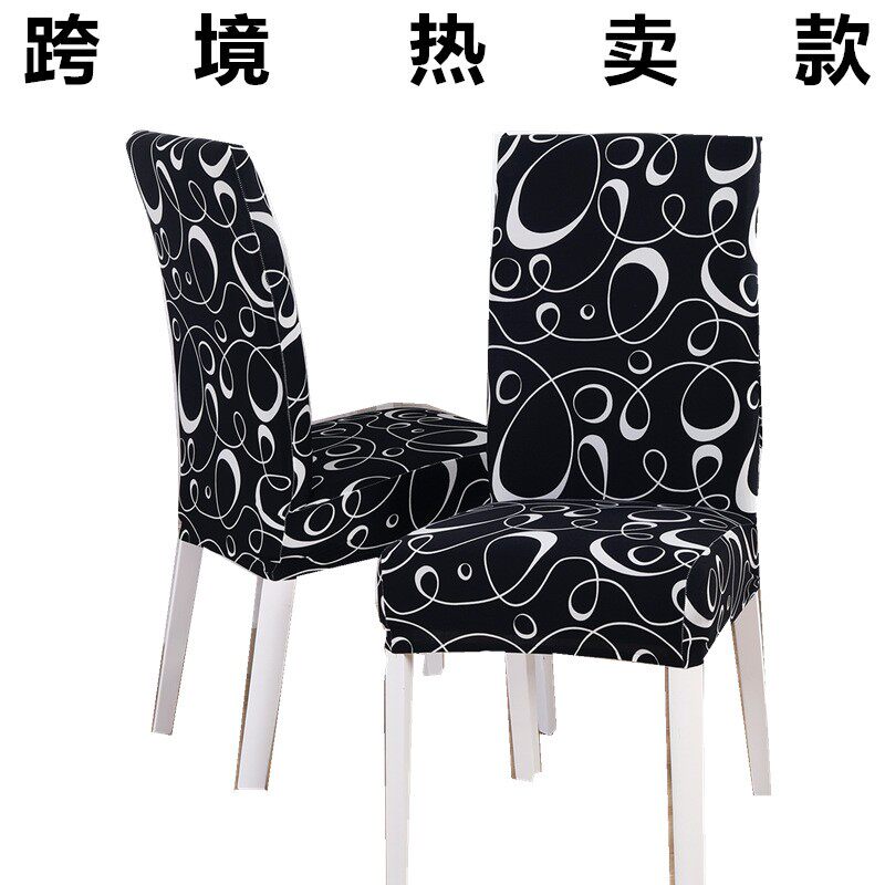 亚马逊 圣诞椅套 餐厅椅子套 跨境酒店餐椅套连体 弹力电脑座椅套
