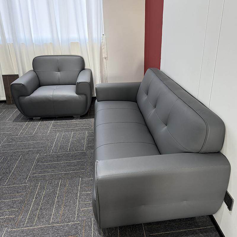 现代简约沙发会客室休息接待室商务洽谈极简风茶几组合套装