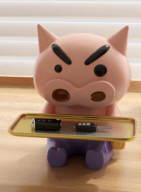 轻奢高端蜡笔鑫灿客厅入口门桌面钥匙储物托盘胖嘟嘟左手门饰品