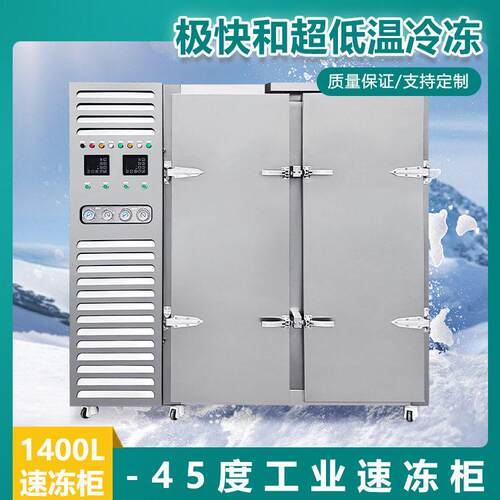 -45°1400L商用全铜管制冷速冻柜包子速冻大容量立式冷冻冰柜