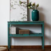 GPND 玄关简约实古木仿旧家具台柜子长做条窄边几小置 010W6新中式