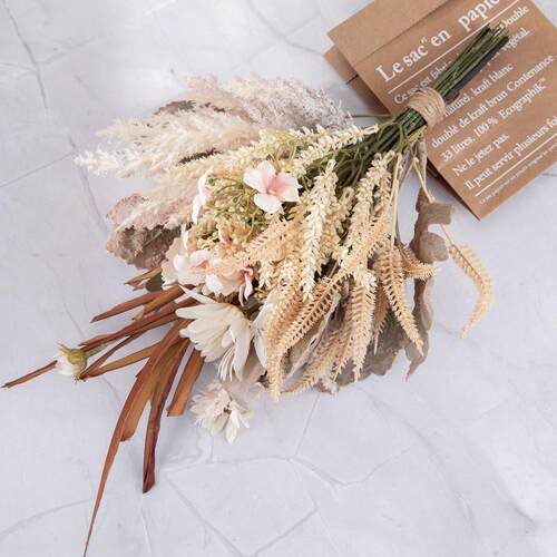 仿真花手捧花束池暮家居装饰花设计婚庆墙饰墙挂跨境CF01166