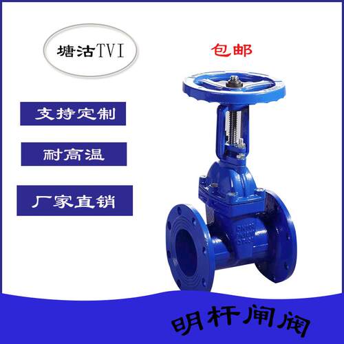 闸阀球墨铸铁闸阀DN50Z41X软密封明杆暗杆闸阀耐磨耐腐蚀消防管道