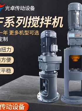 立式齿轮搅拌机RF147硬齿面斜齿轮减速机化工用搅拌机
