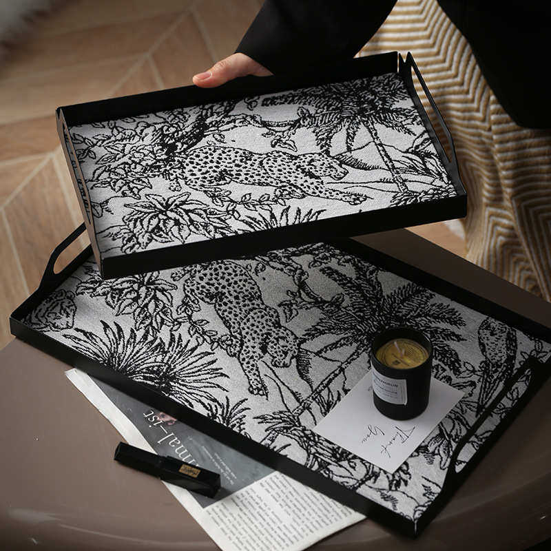 轻奢复古风铁艺托盘客厅茶几玄关卧室香薰首饰杂物收纳盘装饰摆盘,家居饰品,果盘/果篓,淘宝优惠券,粉丝福利购,淘宝优惠卷