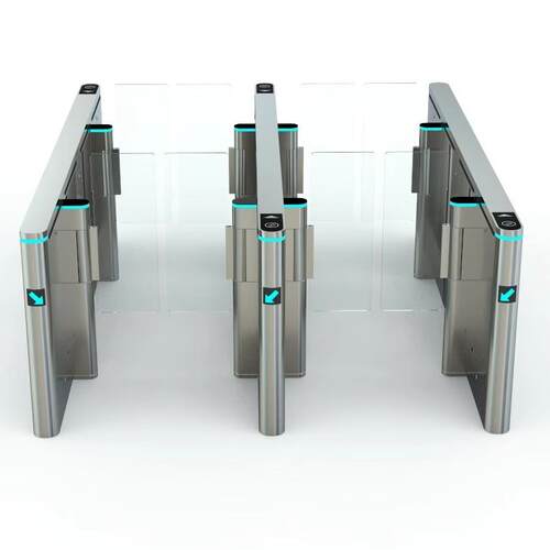 防尾随全高转闸人行通道摆闸机单向通行旋转门厂家