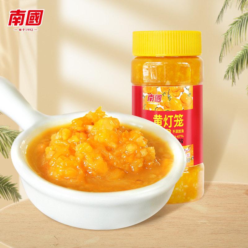 海南黄灯笼椒辣椒酱南国食品黄辣椒酱500g瓶装辣椒酱香辣下饭菜