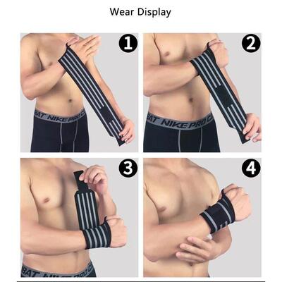 2 PCS Outdoor fitness Wristband Wrist Support Weight Lifting