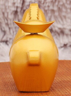 2026合金实心马上有钱马背元宝摆件办公室装饰金属工艺品开业礼品