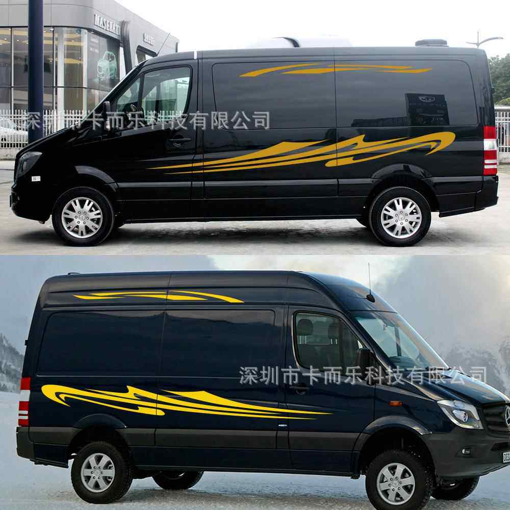 炫975出游房车汽车贴纸SU越野车身贴车身拉花装V饰彩贴多种颜色