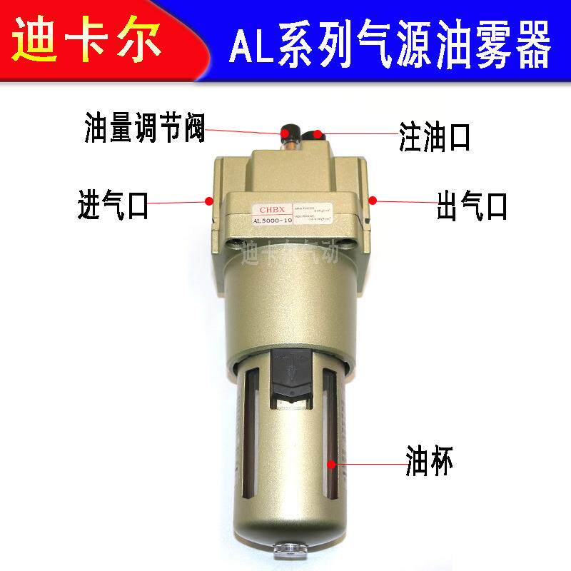 油雾器AL5000-10/06 SMC型气源处理油水分离器润滑给油器油量调节