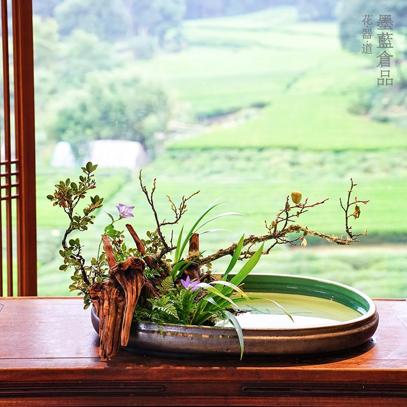 自然风化沉木枯木树根木雕杜鹃木插花微景观鱼缸造景木头摆件装饰