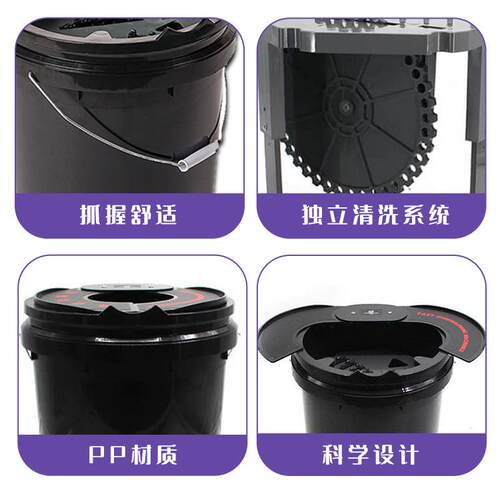 快速铣洗盘机洁盘桶清洗洗车机羊毛抛光棉多功能快干耐用快拆