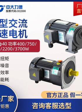 ZD电机4#箱体卧立式小型齿轮减速单三相轴径32刹车异步马达