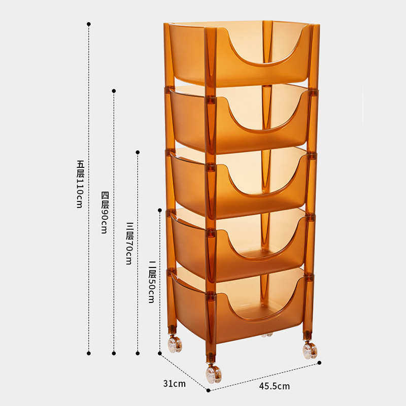 北欧可移动置物架亚克力多层家用零食蔬菜小推车子客厅储物收纳柜,收纳整理,整理架/置物架/收纳架,淘宝优惠券,粉丝福利购,淘宝优惠卷