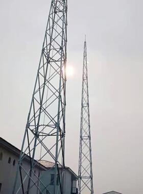 GFW避雷线塔Gjg-1FL四柱角雷钢避雷塔防塔GJT三柱圆避钢雷针塔避