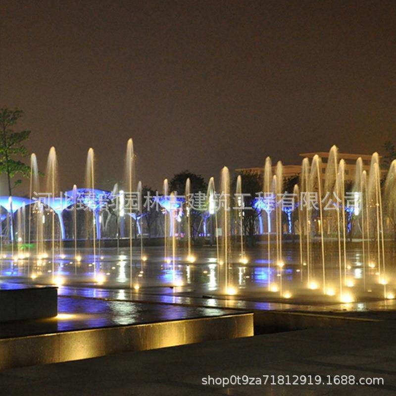 音乐喷泉DMX512灯喷头水循环全套设备旱喷低压泵喷泉互动水景厂家