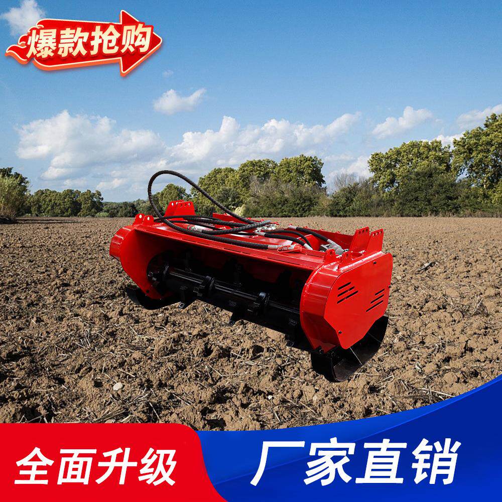 直销新品座驾式滑移装载机拓荒机扫雪机四合一铲斗装载机属具