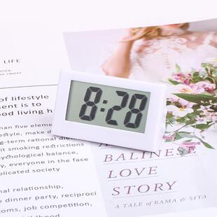 桌面时钟创意座钟学生考试小钟表静音台式摆件电子表迷你电子钟
