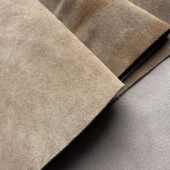 材面料皮料牛纤绒背涂底仿超 面鞋 牛纤绒1.4mm厚绒面纹理勃肯鞋 鞋