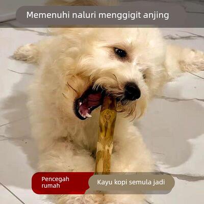 Coffee Wooden Dog Chew Toy Tooth Pressure Relief, Pet Toys