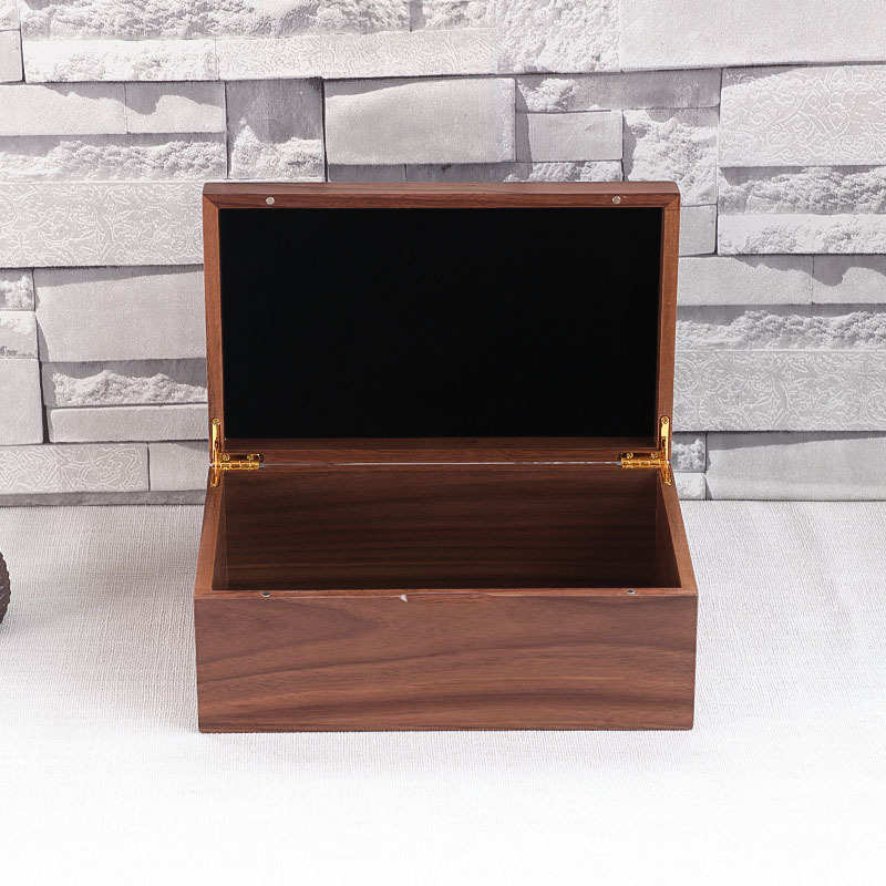 木盒雕花榉木可定 制 定做 礼品包装桌面收纳盒带内衬木盒