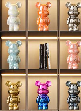网红暴力熊高档套装摆件客厅玄关电视柜酒柜展示柜轻奢家居装饰品