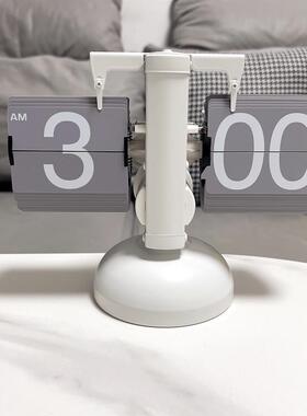 现代简约摆客厅创意页实时钟件用电视柜软装翻饰品样板间F001桌面