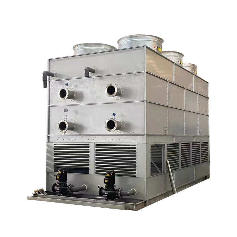 闭式冷却塔冷水塔工业循环冷却水塔80T100T120不锈钢冷却闭式水塔