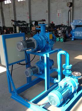 JZJS化工等工业用高真空度罗茨－水环真空机组水冷却真空泵机组